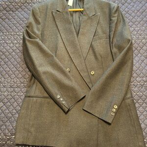 Vintage Givenchy Charcoal Gray Blazer